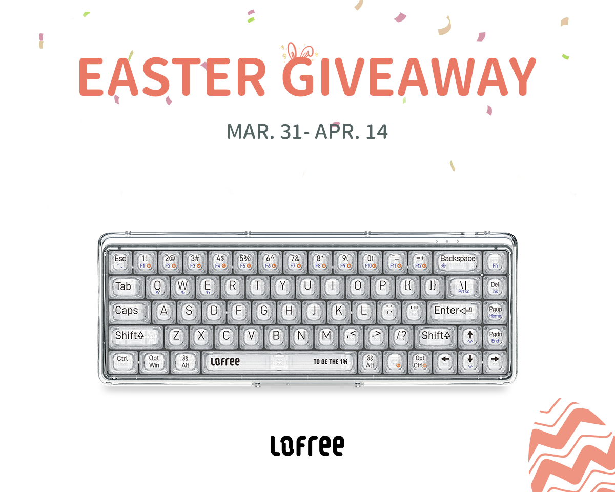 Easter Giveaway - 1% Transparent Keyboard