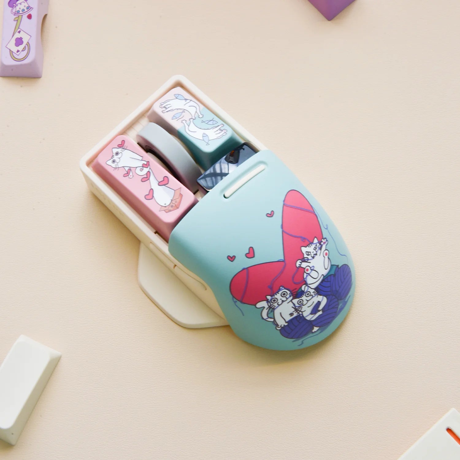 Touch Mouse Case Set - Dear Kitty