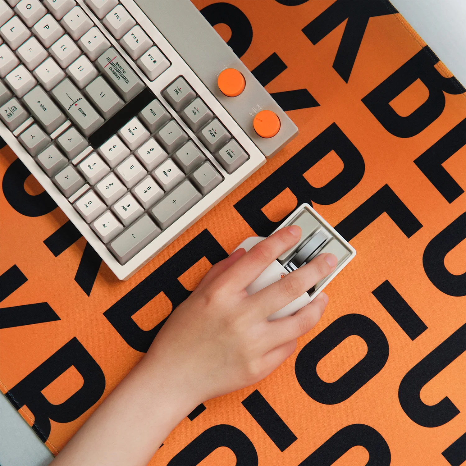 Desk Mat Vintage Orange